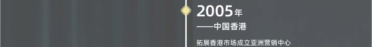2005年拓展香港市场成立亚洲营销中心